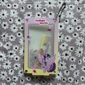 Miniso My Little Pony MLP Twilight Sparkle Card Sleeve Shaker Keychain
